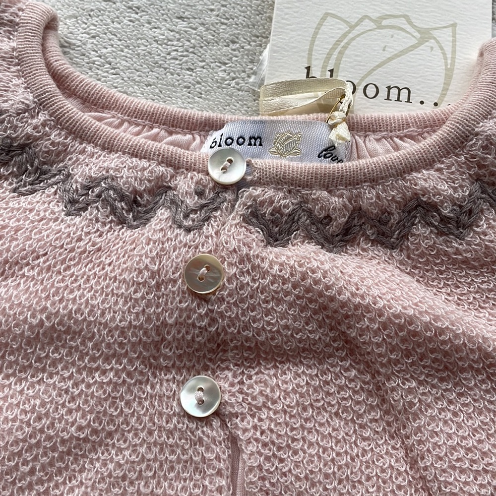Baby set of 2 pieces brand new. 18-24 months. Bloom brand. Pink with gray design - Picture 2 of 8